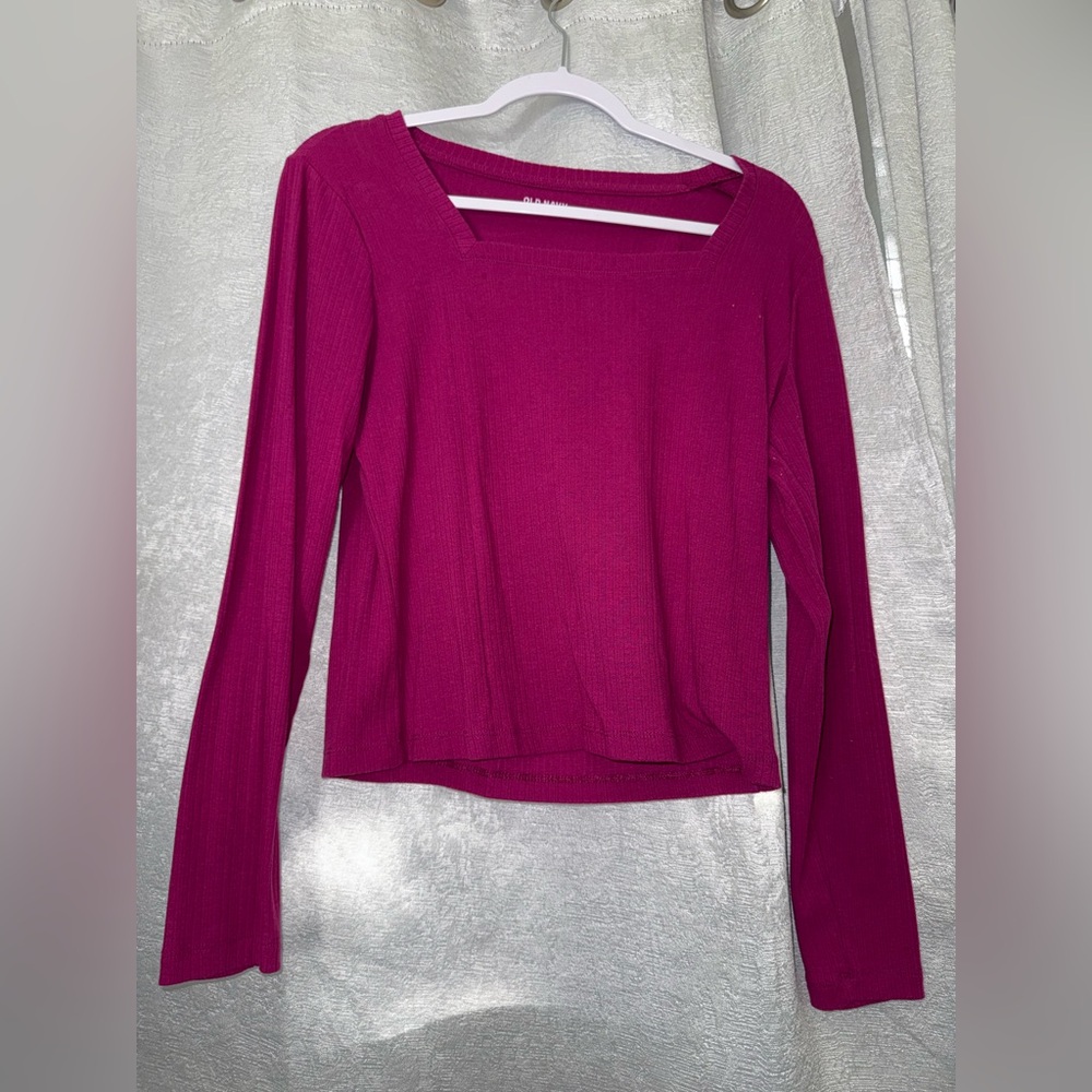 Old Navy Fuchsia Long Sleeve Top